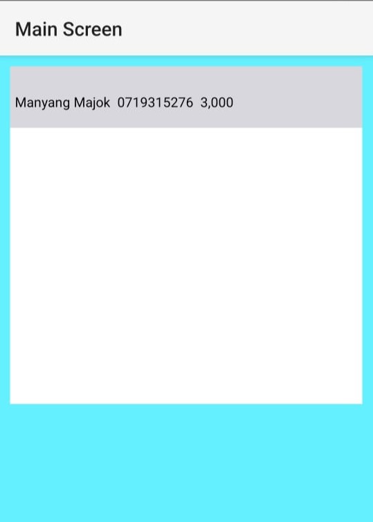 SRAPP Main Screen